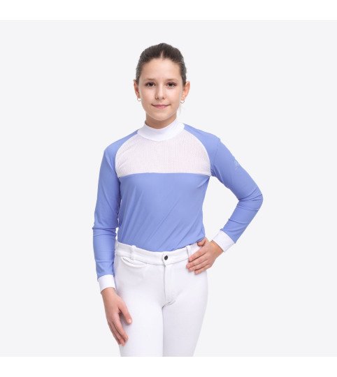 Lovas versenying BABY BLUE MESH KIDS - hosszú ujjú, Technikai versenyruházat