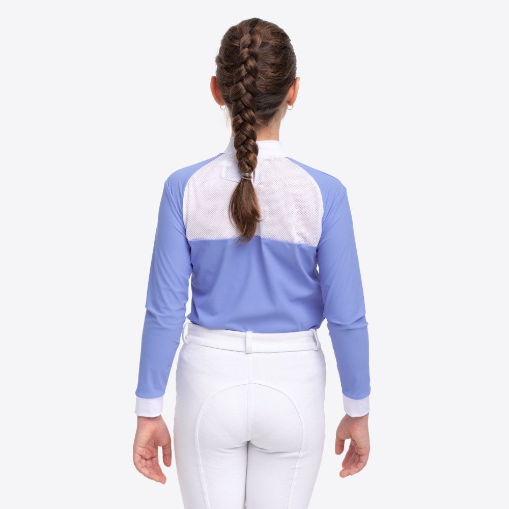 Turniershirt BABY BLUE MESH KIDS - Langarm, Technische Turnierbekleidung