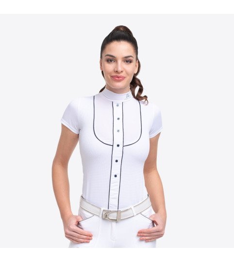 Riding Show Shirt GENTLE RIVER - Short Sleeve, Technical Equestrian Apparel