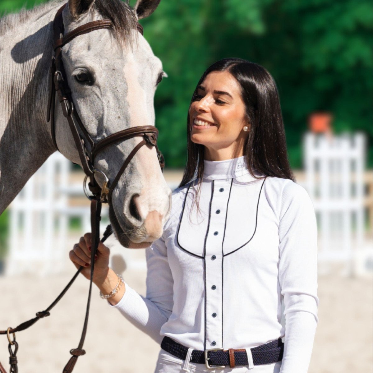 Turniershirt GENTLE RIVER - Langarm, Technische Turnierbekleidung
