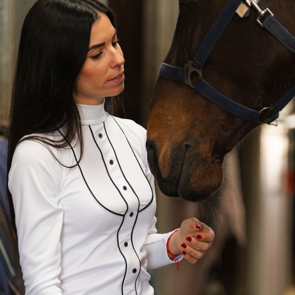 Turniershirt GENTLE RIVER - Langarm, Technische Turnierbekleidung