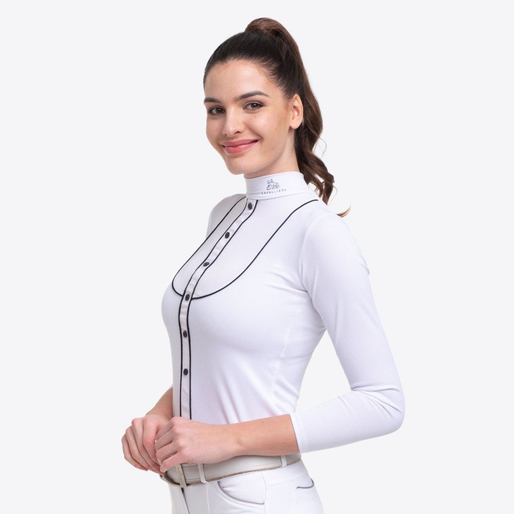 Cavalliera Riding Show Shirt GENTLE RIVER long for Equestrian Women