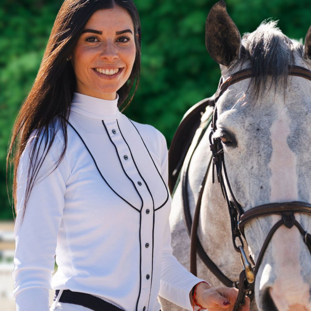 Turniershirt GENTLE RIVER - Langarm, Technische Turnierbekleidung