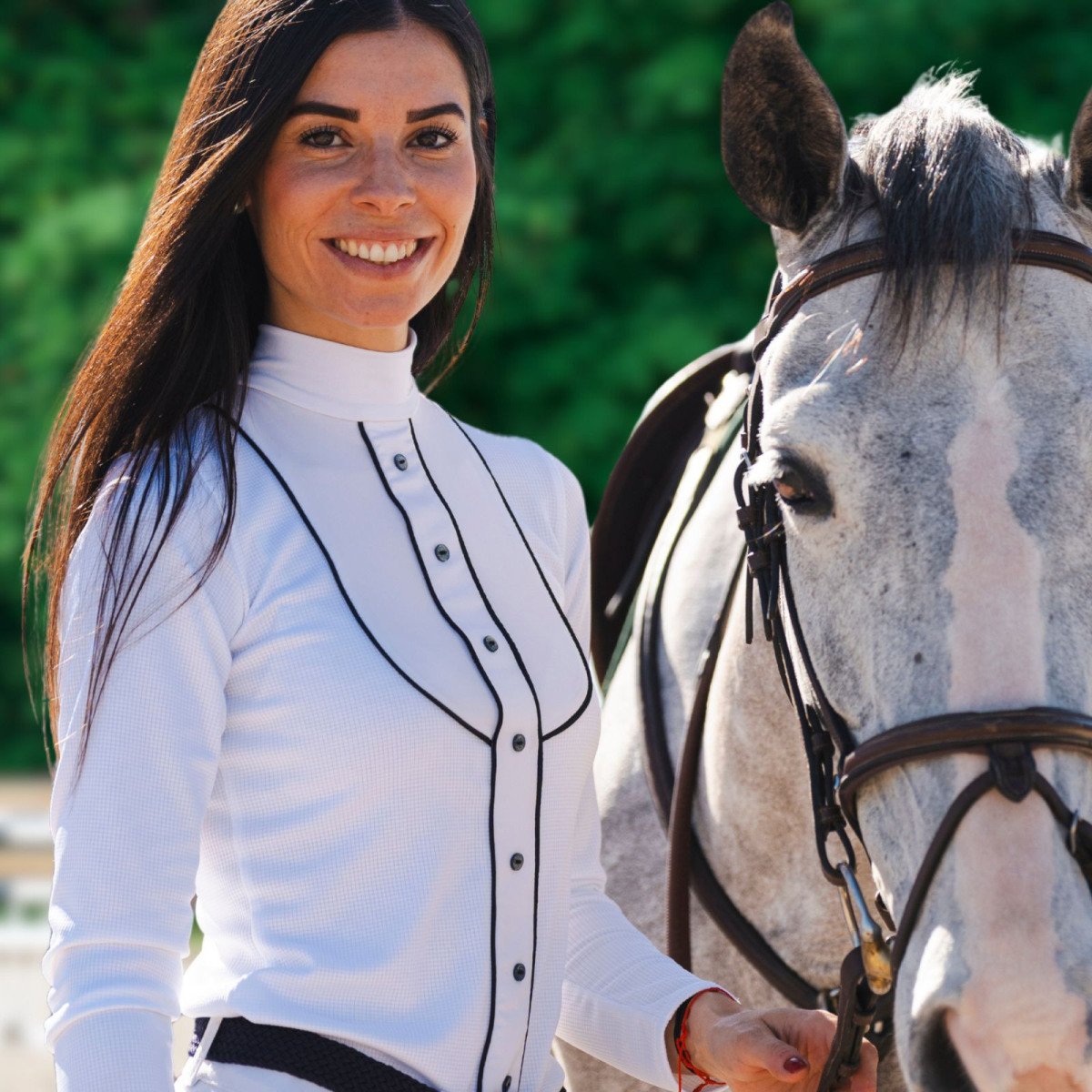 Turniershirt GENTLE RIVER - Langarm, Technische Turnierbekleidung