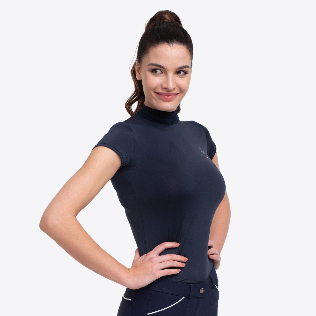 Haut d''équitation SERENE - Manches courtes , Vêtements équestres techniques
