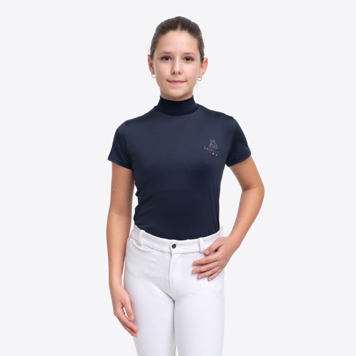 Camiseta hípica SERENE KIDS - Manga corta, Ropa hípica técnica