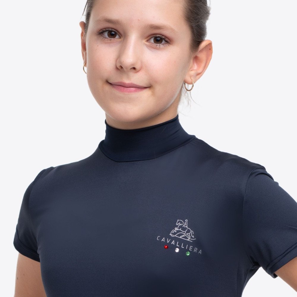 Lovas Felso SERENE KIDS - rövid ujjú, Technikai Lovasruházat