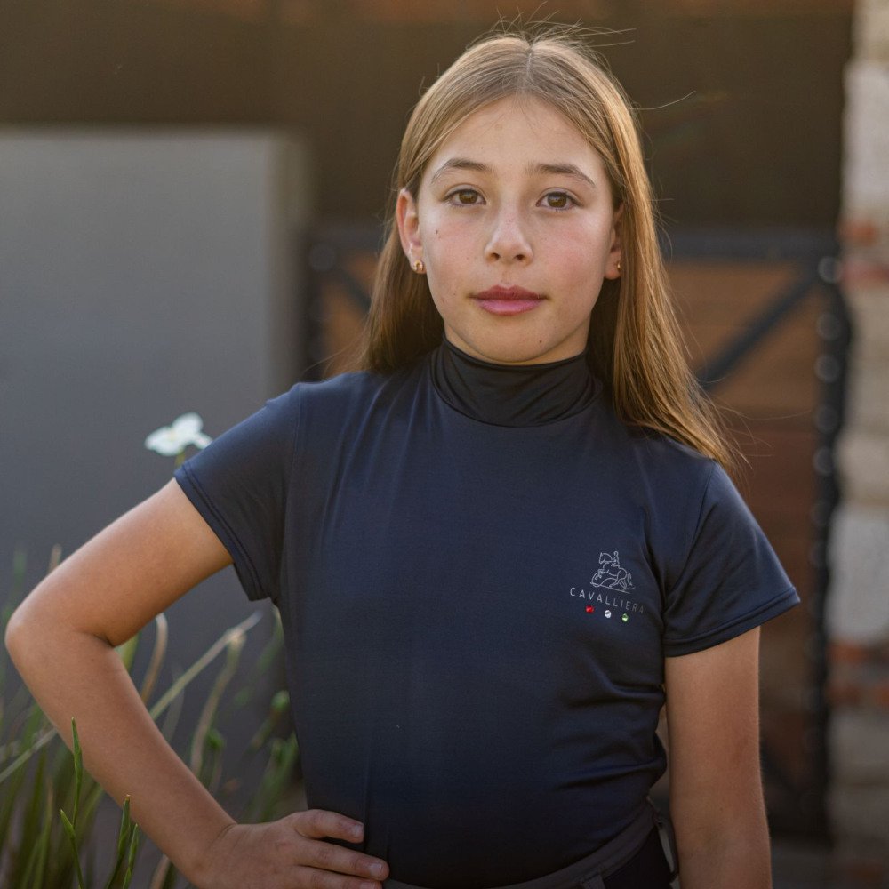 Haut d''équitation SERENE KIDS - Manches courtes , Vêtements équestres techniques