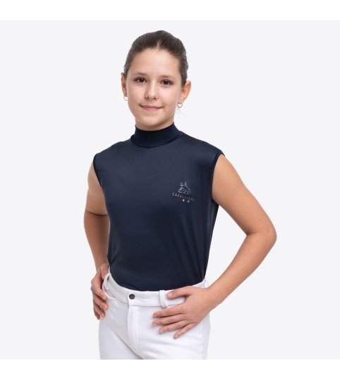 Riding Top SERENE KIDS - sleeveless, Technical Equestrian Apparel