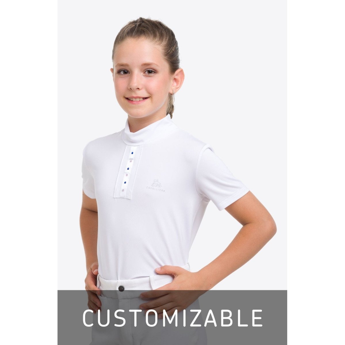 Cavalliera - Lovas Versenying CUSTOM CRYSTALLIZED KIDS  - Rövid Ujjú