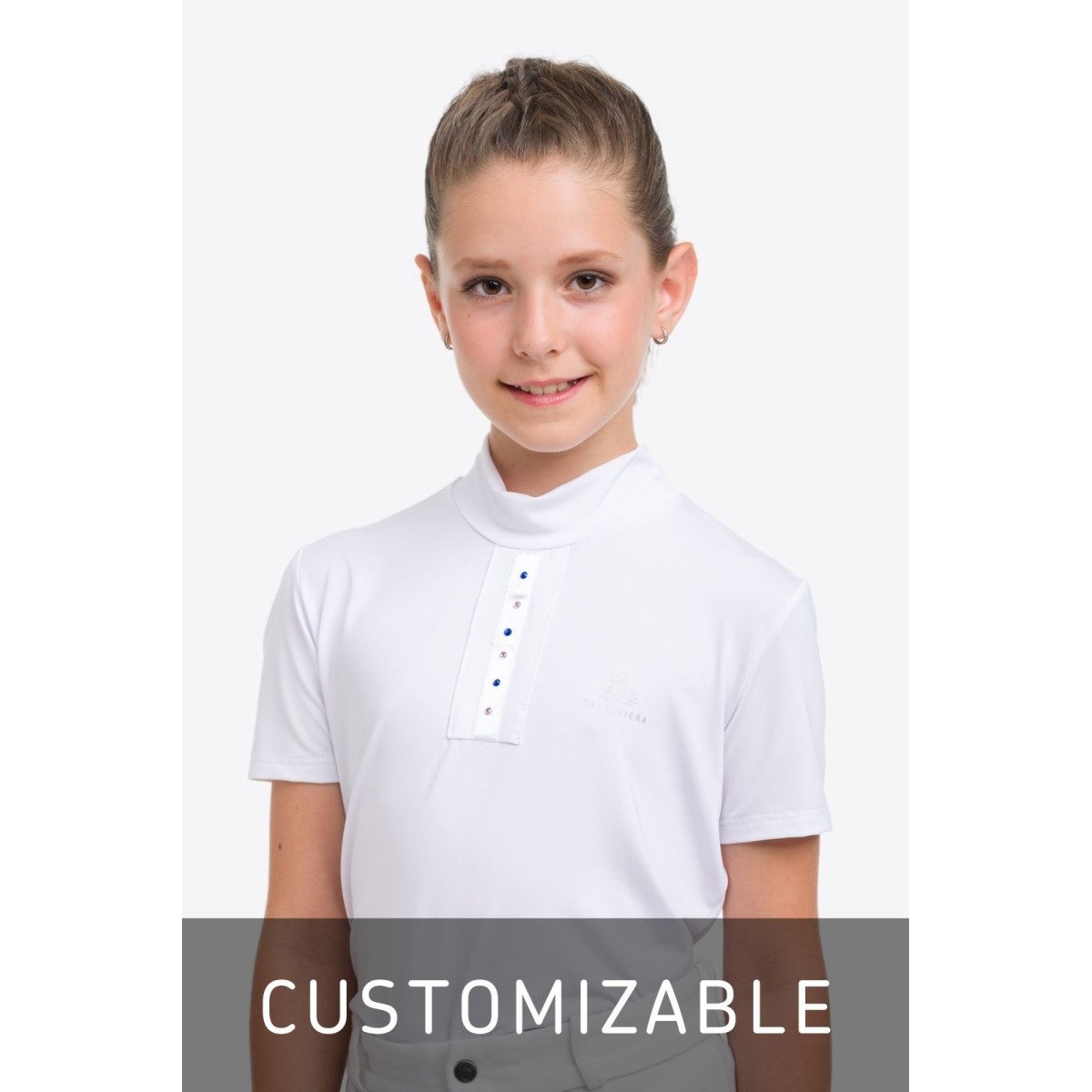 Cavalliera Turniershirt Kurzarm CUSTOM CRYSTALLIZED KIDS