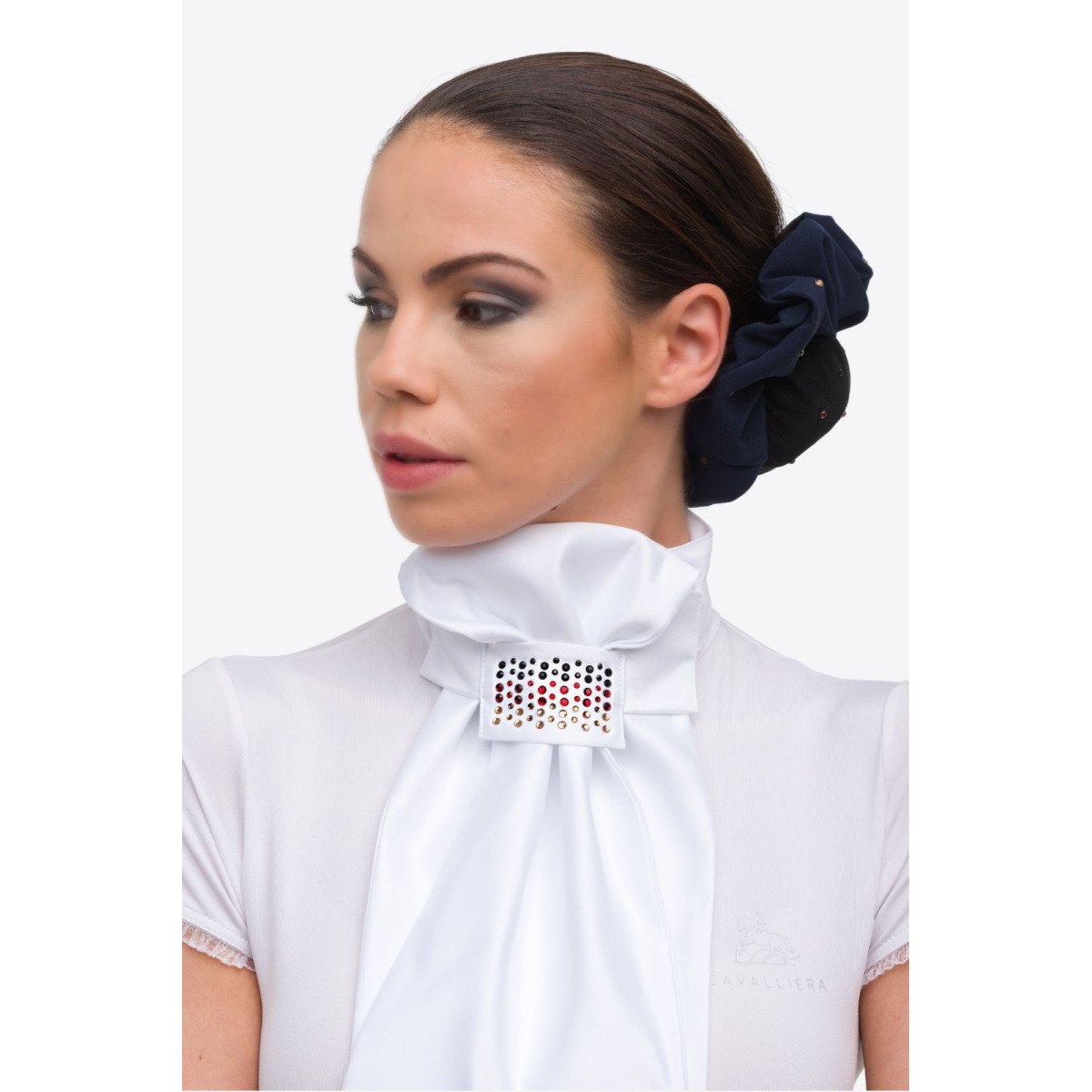 Cavalliera Reit Plastrone CUSTOM CRYSTALLIZED