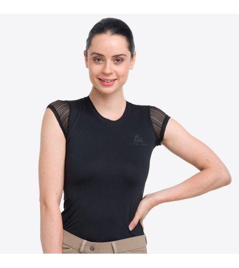 Riding Top CASUAL CONTESSA - short sleeve, Technical Equestrian Apparel