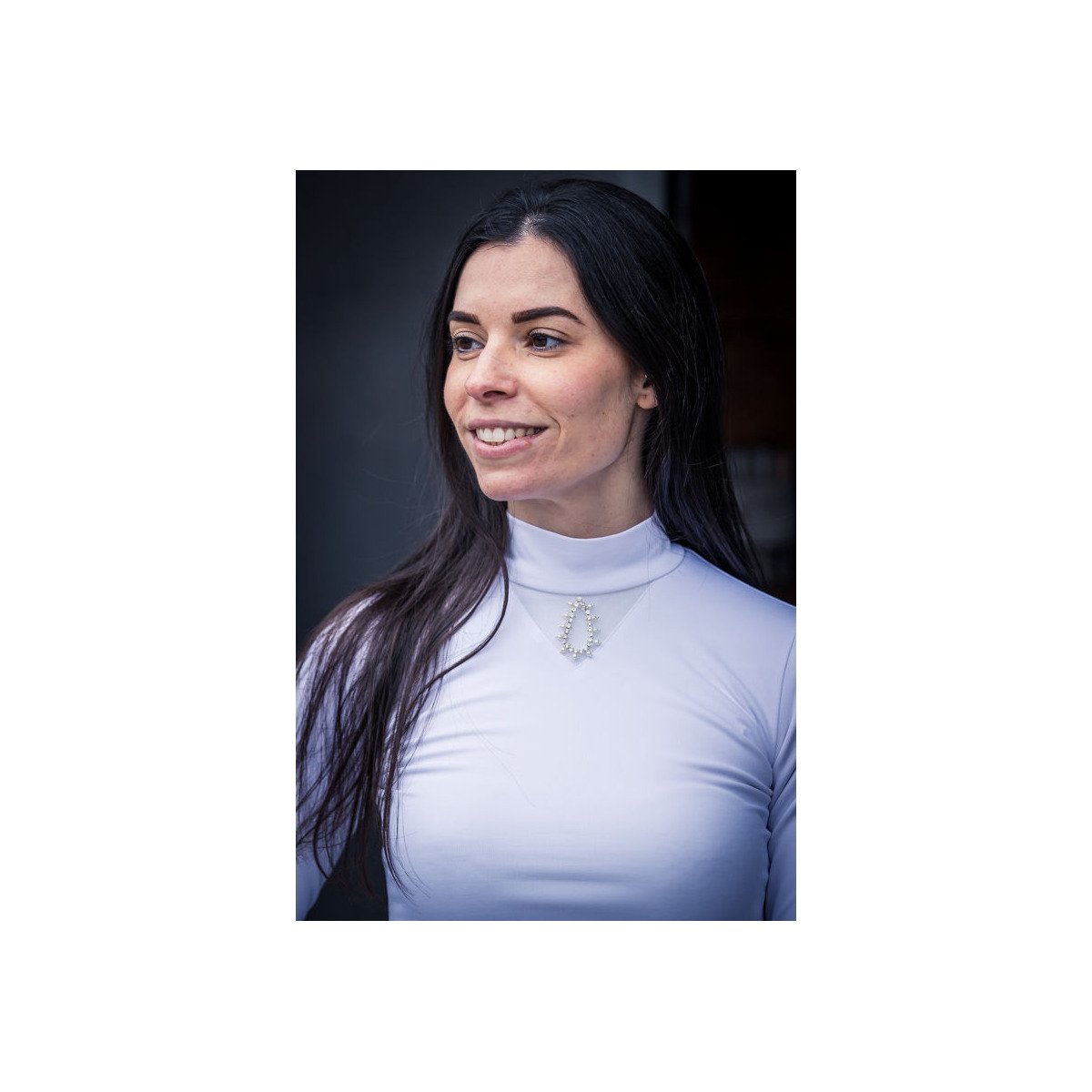 Cavalliera - Riding Show Shirt CRYSTAL DROP - long sleeve