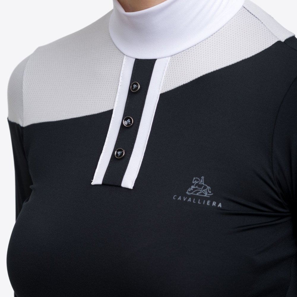 Cavalliera - Riding Show Shirt HIGH TECH OVAL - long sleeve