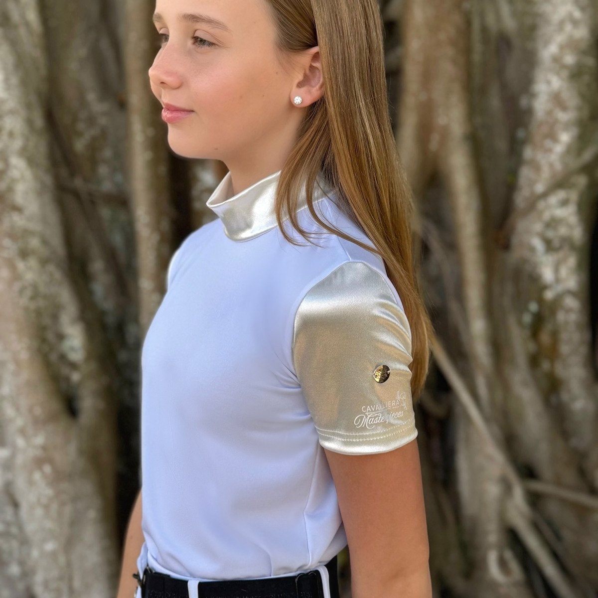 Cavalliera - Kurzarm-Turniershirt GILDED KIDS - Reitbekleidung