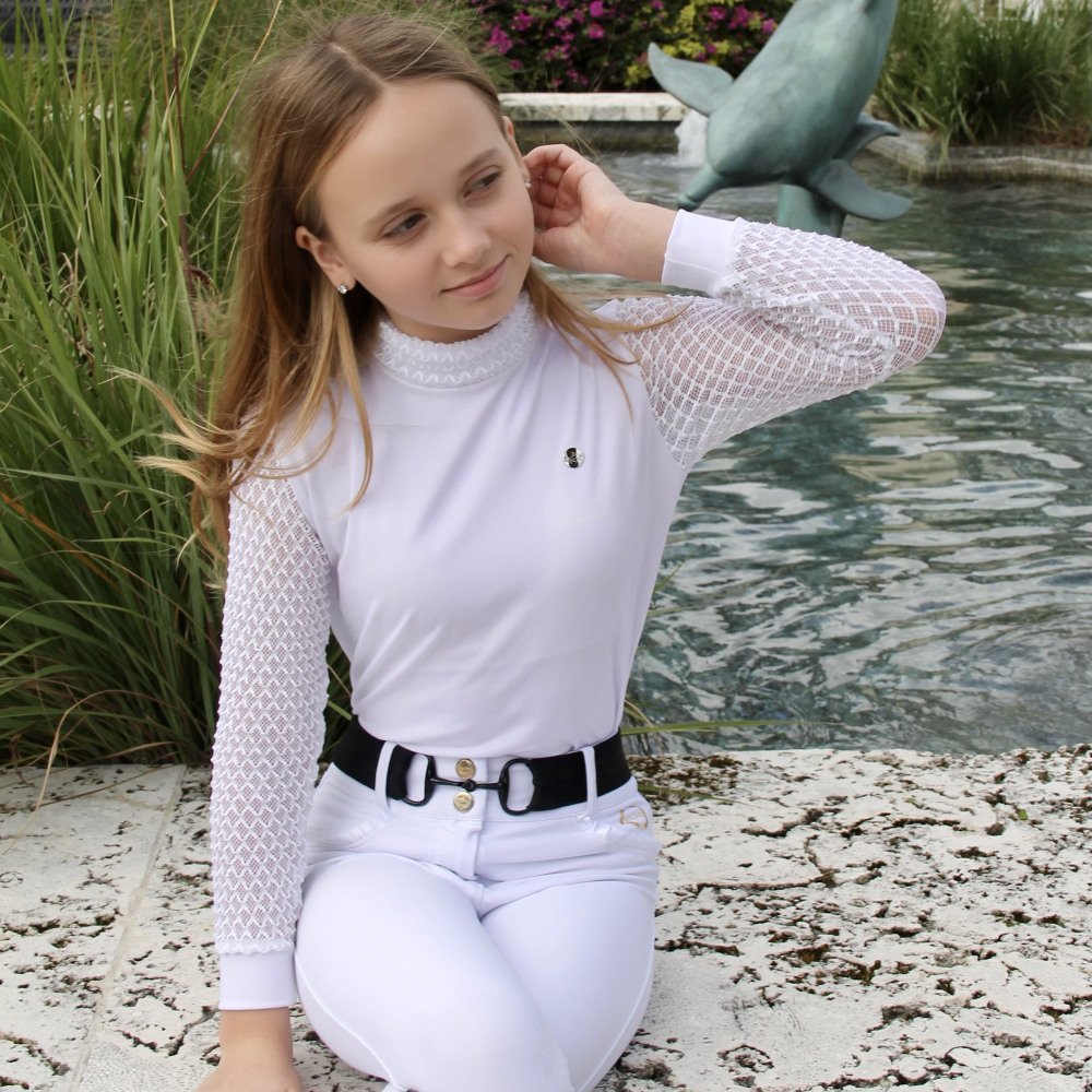 Cavalliera - Riding Show Shirt LUXE KIDS - long sleeve