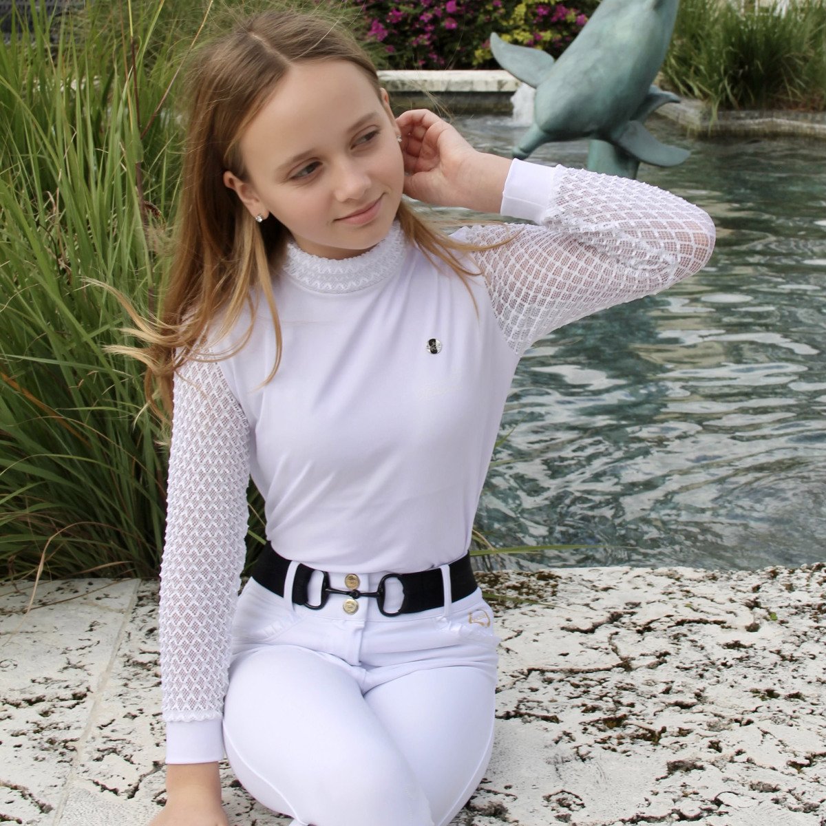 Cavalliera - Riding Show Shirt LUXE KIDS - long sleeve