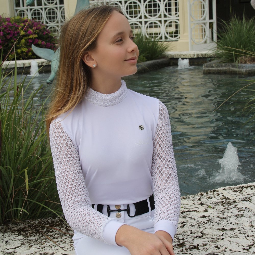 Cavalliera - Langarm-Turniershirt LUXE KIDS - Reitbekleidung