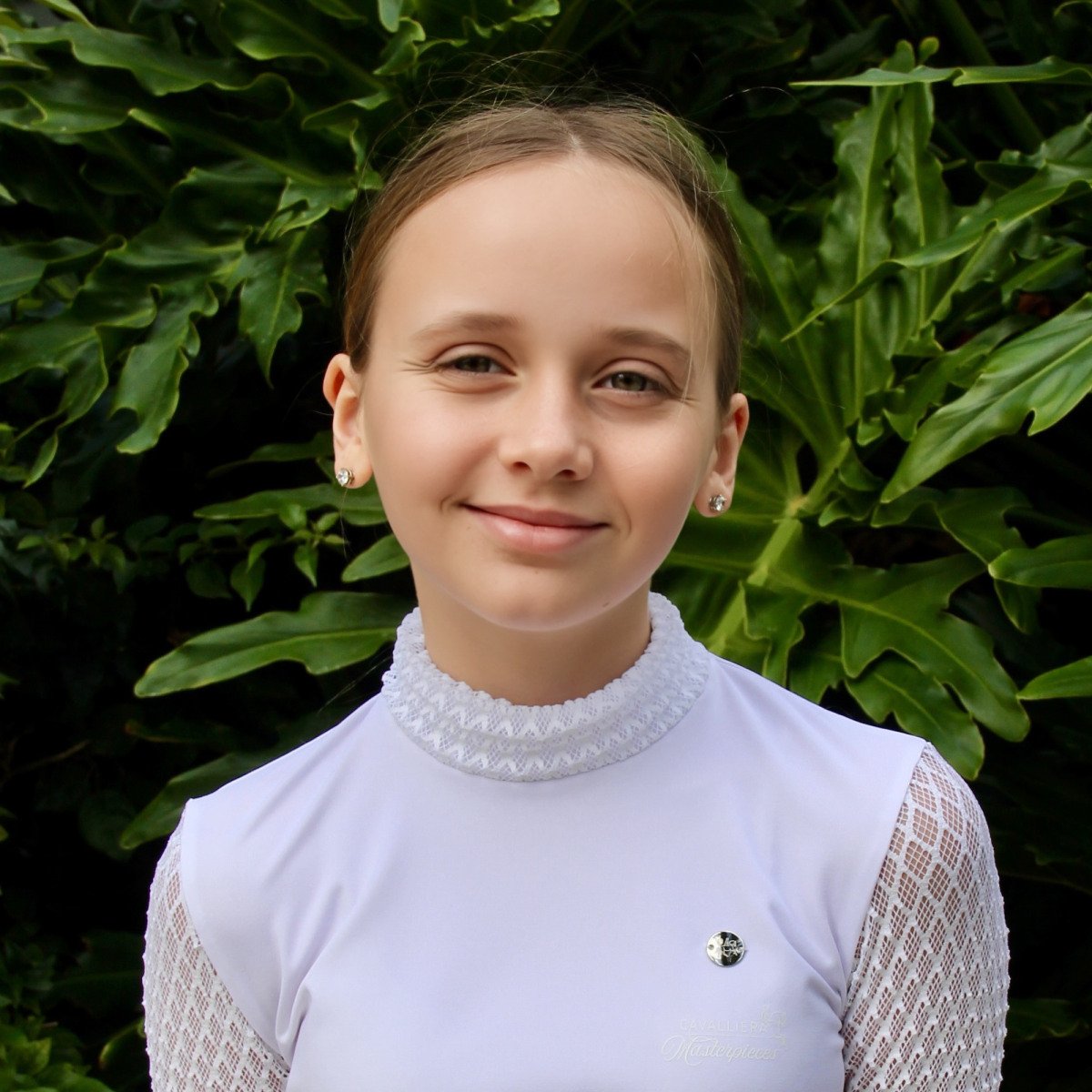 Cavalliera - Riding Show Shirt LUXE KIDS- short sleeve