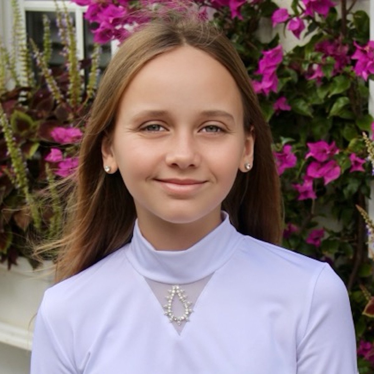 Cavalliera - Riding Show Shirt CRYSTAL DROP KIDS - short sleeve