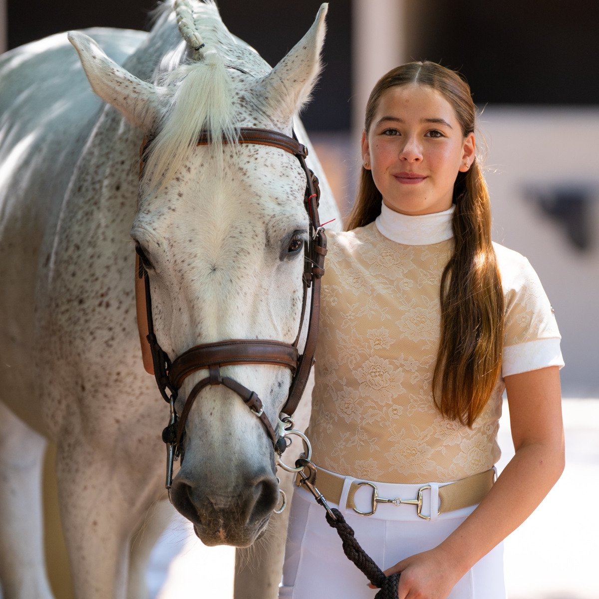 Cavalliera - Kurzarm-Turniershirt ARIOSA KIDS - Reitbekleidung