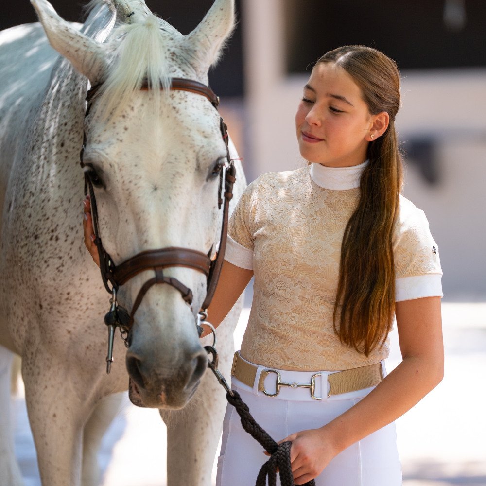 Cavalliera - Riding Show Shirt PURE LACE KIDS - long sleeve