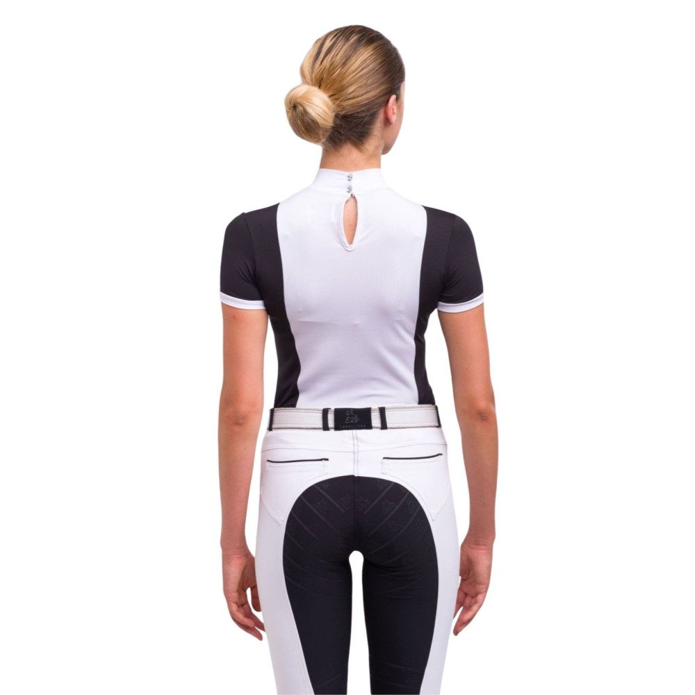 Riding Show Shirt BLACK JACK - Short Sleeve. Technical Equestrian Apparel