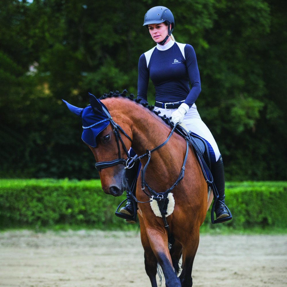 Riding Show Shirt BLACK JACK - Short Sleeve. Technical Equestrian Apparel