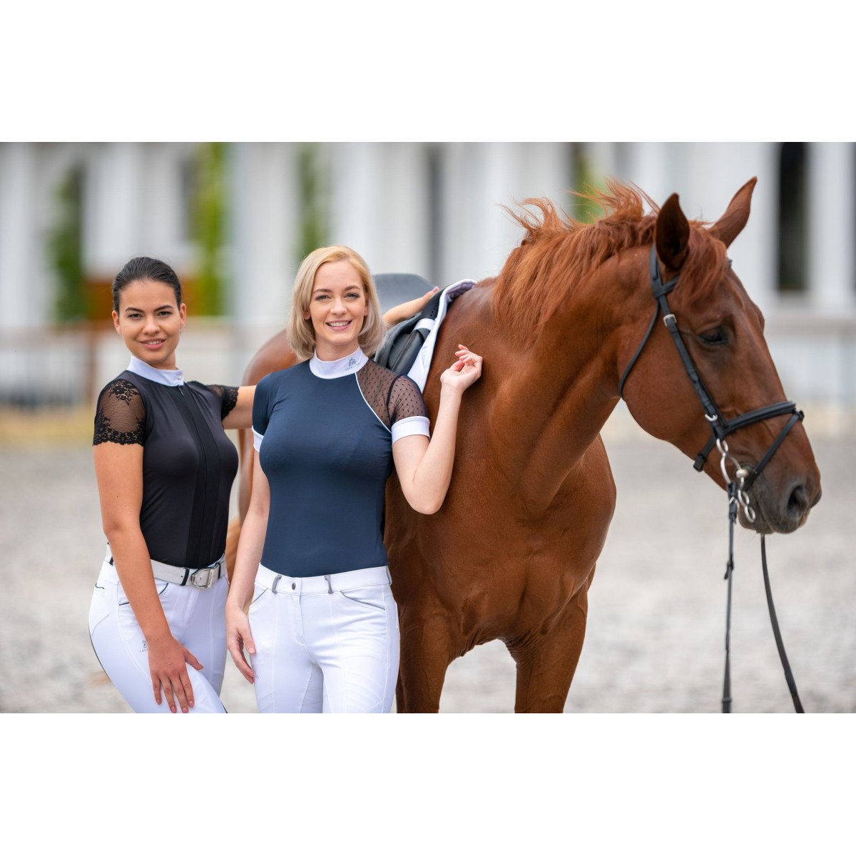 Cavalliera - Kurzarm - Turniershirt MODERN DAME -Reitbekleidung