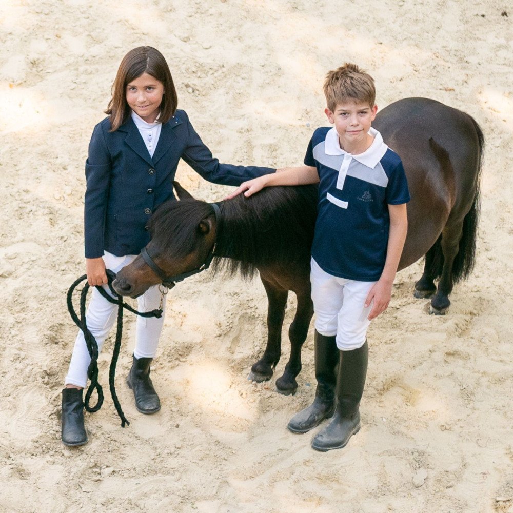 Cavalliera - Boys' Riding Show Shirt MOSAIC - short sleeve