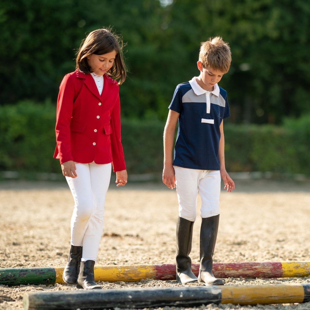 Cavalliera Riding Show Shirt MOSAIC KIDS for Equestrian Boys