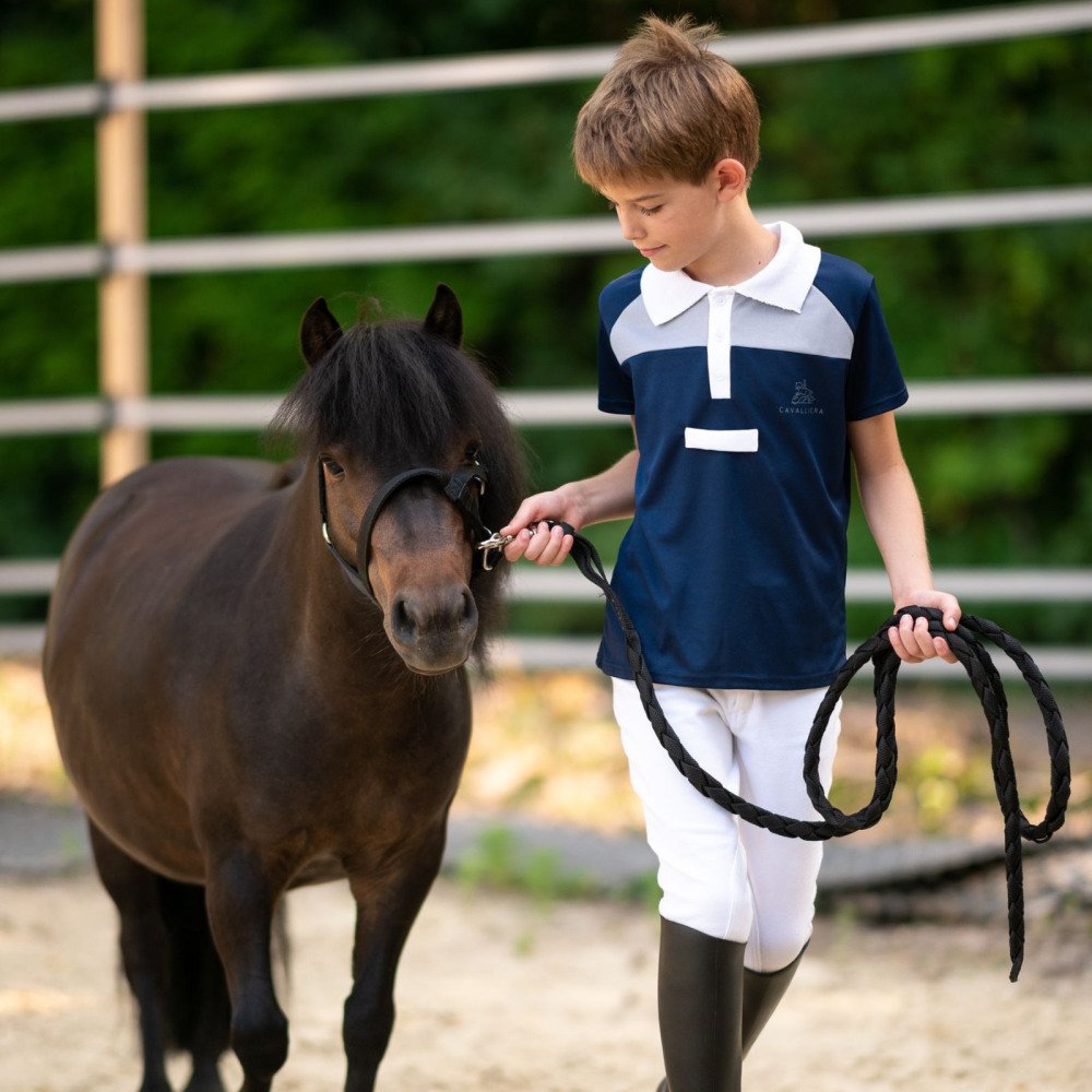 Cavalliera - Boys' Riding Show Shirt MOSAIC - short sleeve