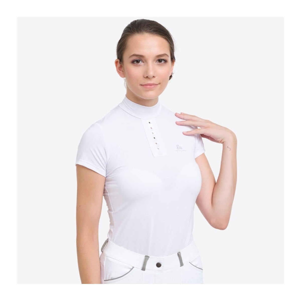 Cavalliera Turniershirt Kurzarm CUSTOM CRYSTALLIZED