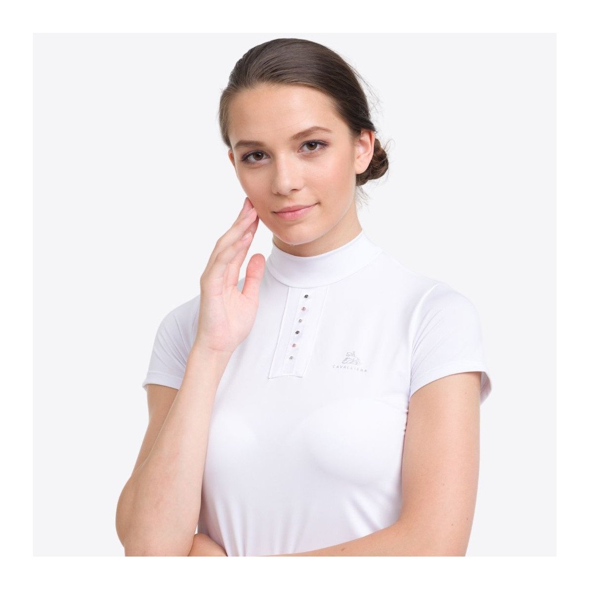 Cavalliera Turniershirt Kurzarm CUSTOM CRYSTALLIZED