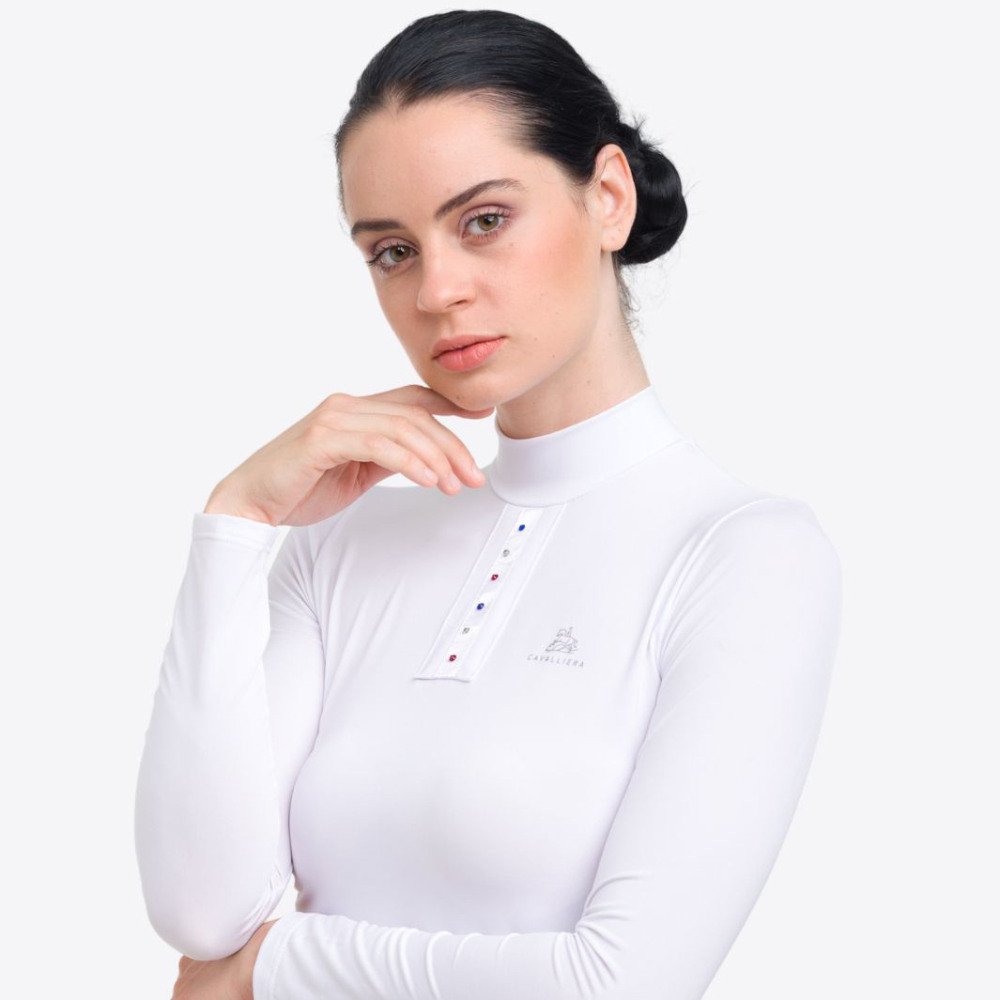 Cavalliera Camiseta de Concurso CUSTOM CRYSTALLIZED, manga larga