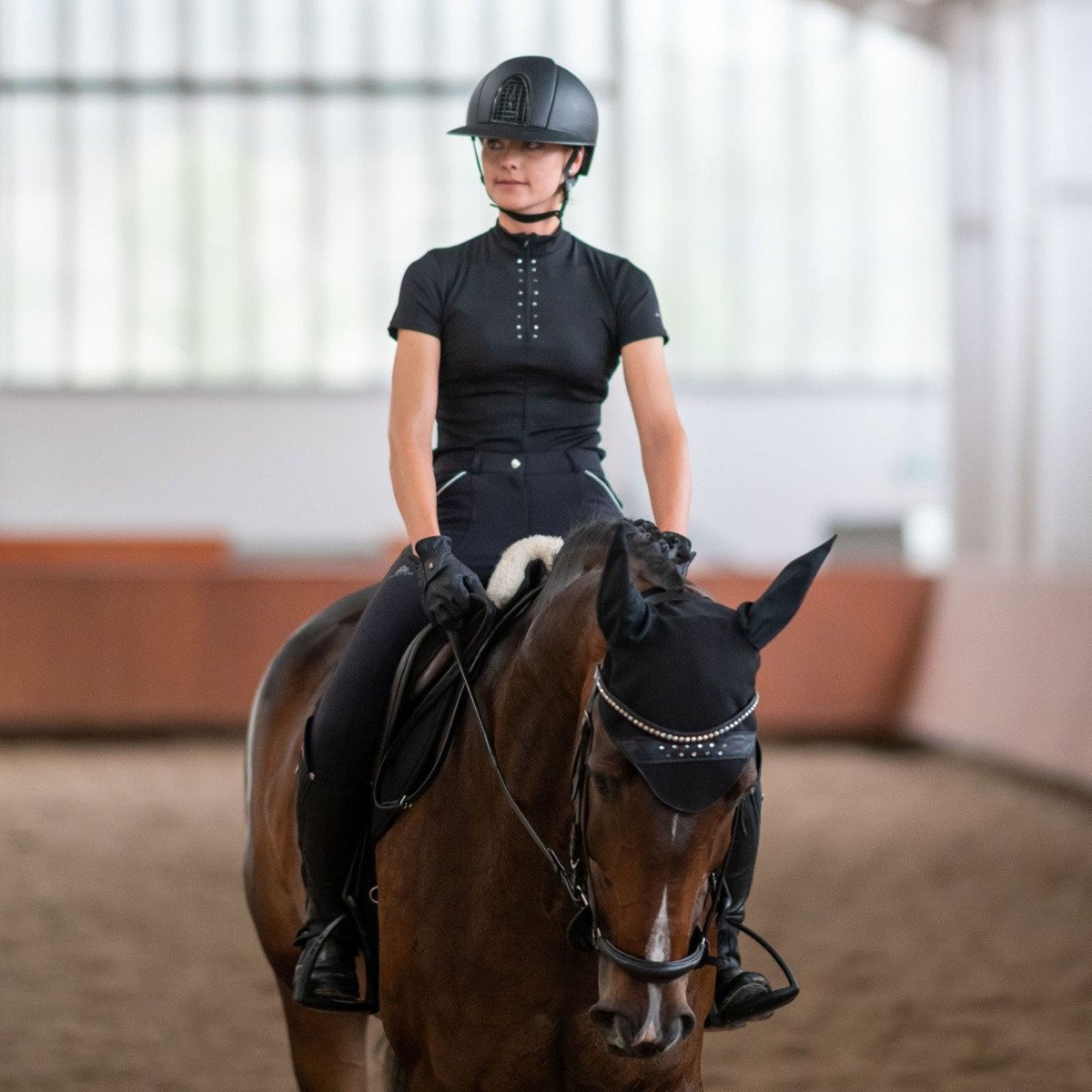 Cavalliera Riding Top CUSTOM CRYSTALLIZED, short sleeve