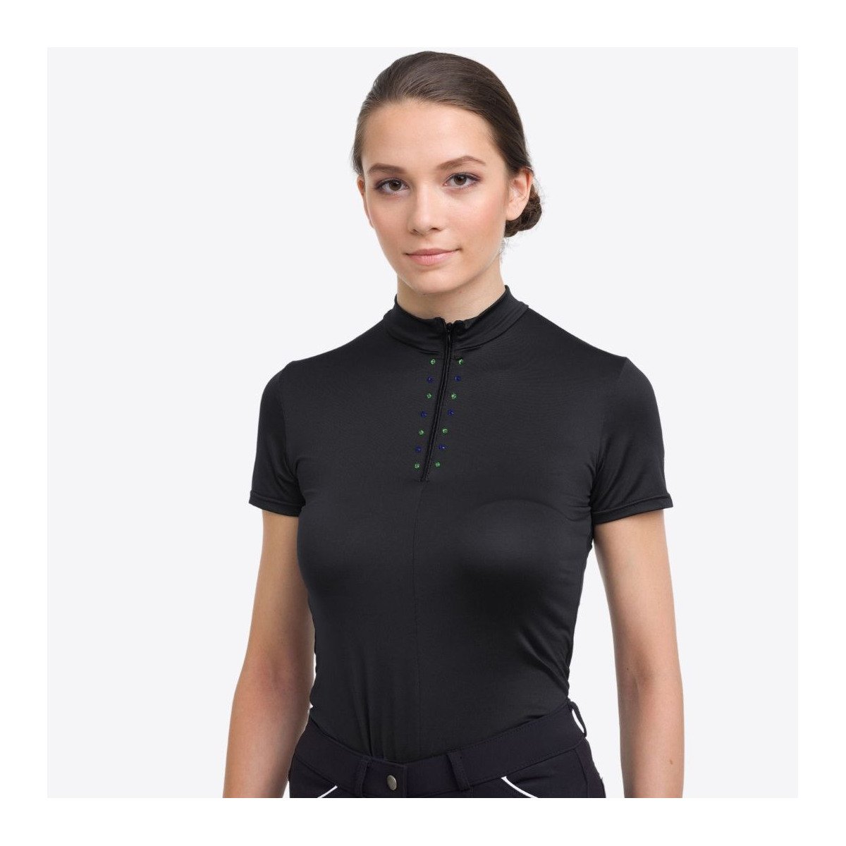 Cavalliera Reiten Top Kurzarm CUSTOM CRYSTALLIZED