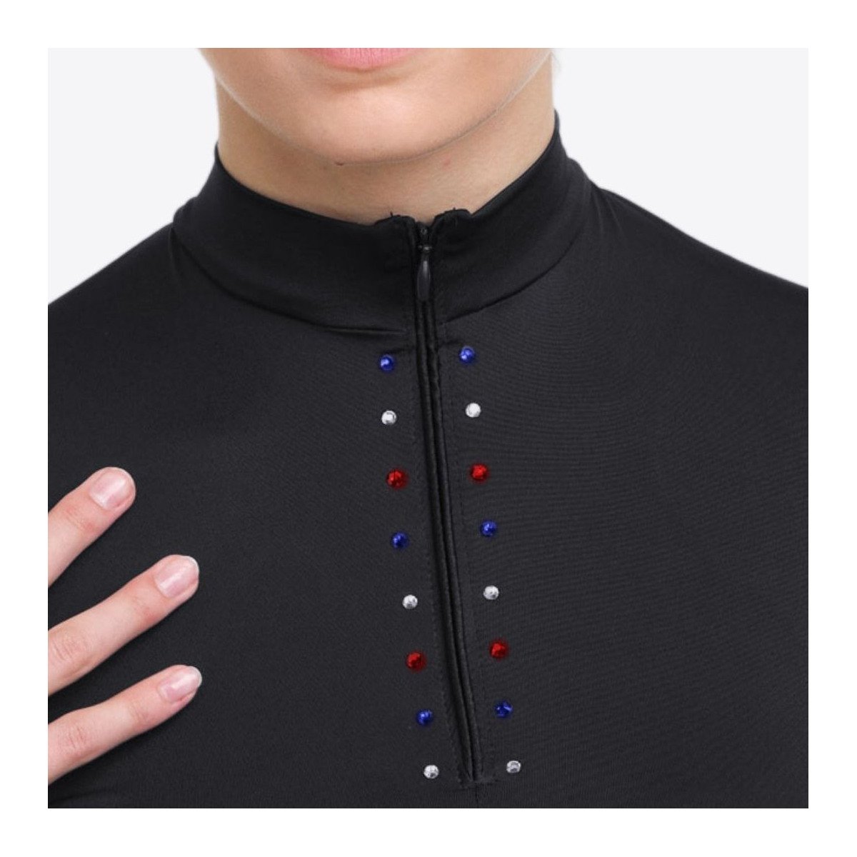 Cavalliera Riding Top CUSTOM CRYSTALLIZED, long sleeve
