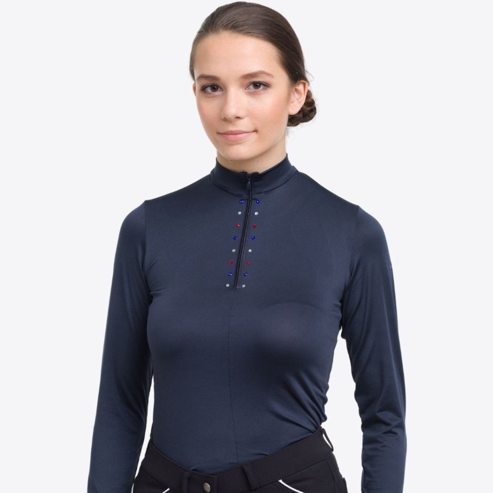 Cavalliera Reiten Top Langarm CUSTOM CRYSTALLIZED