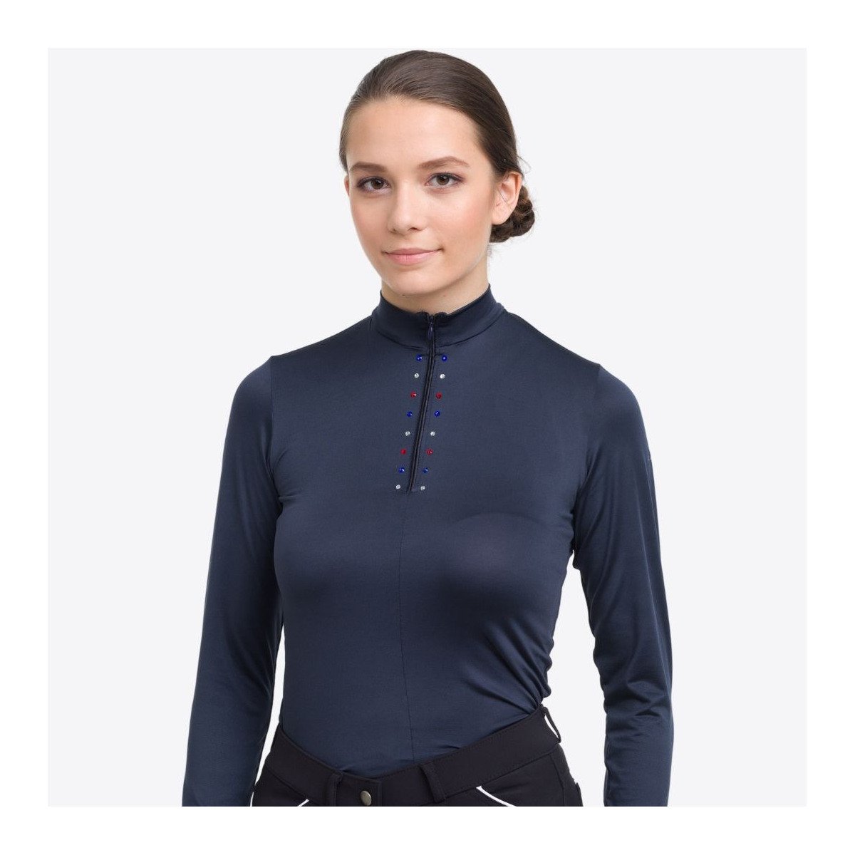 Cavalliera Reiten Top Langarm CUSTOM CRYSTALLIZED