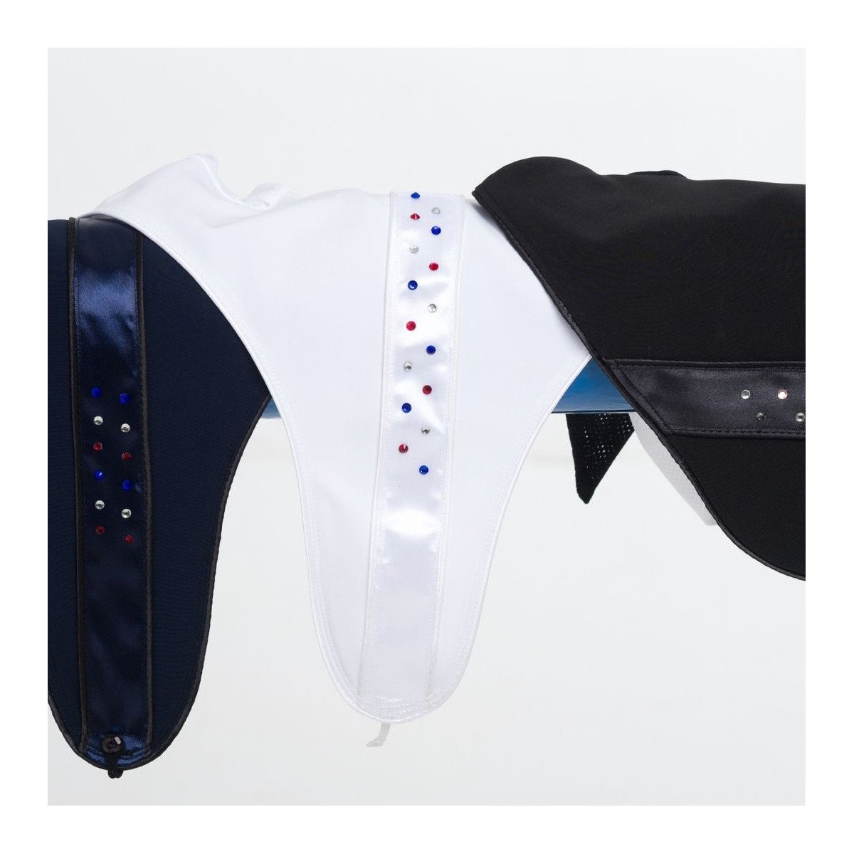 Cavalliera - Horse ear bonnets CUSTOM CRYSTALLIZED - short