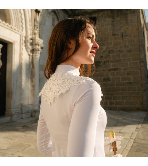 Women's Riding Show Shirt BLOSSOM - Long Sleeve, Technical Equestrian Show Apparel