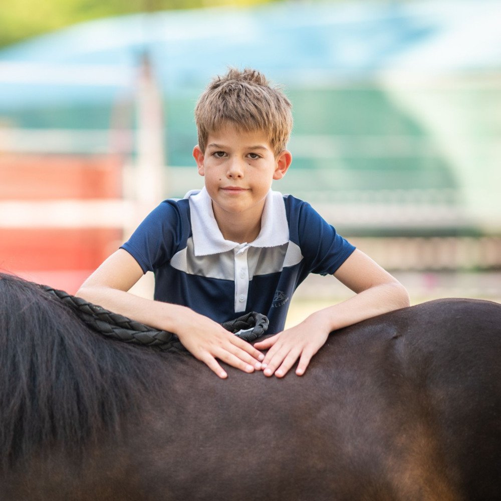 Cavalliera -Polo de concours équestre pour homme MOSAIC KIDS