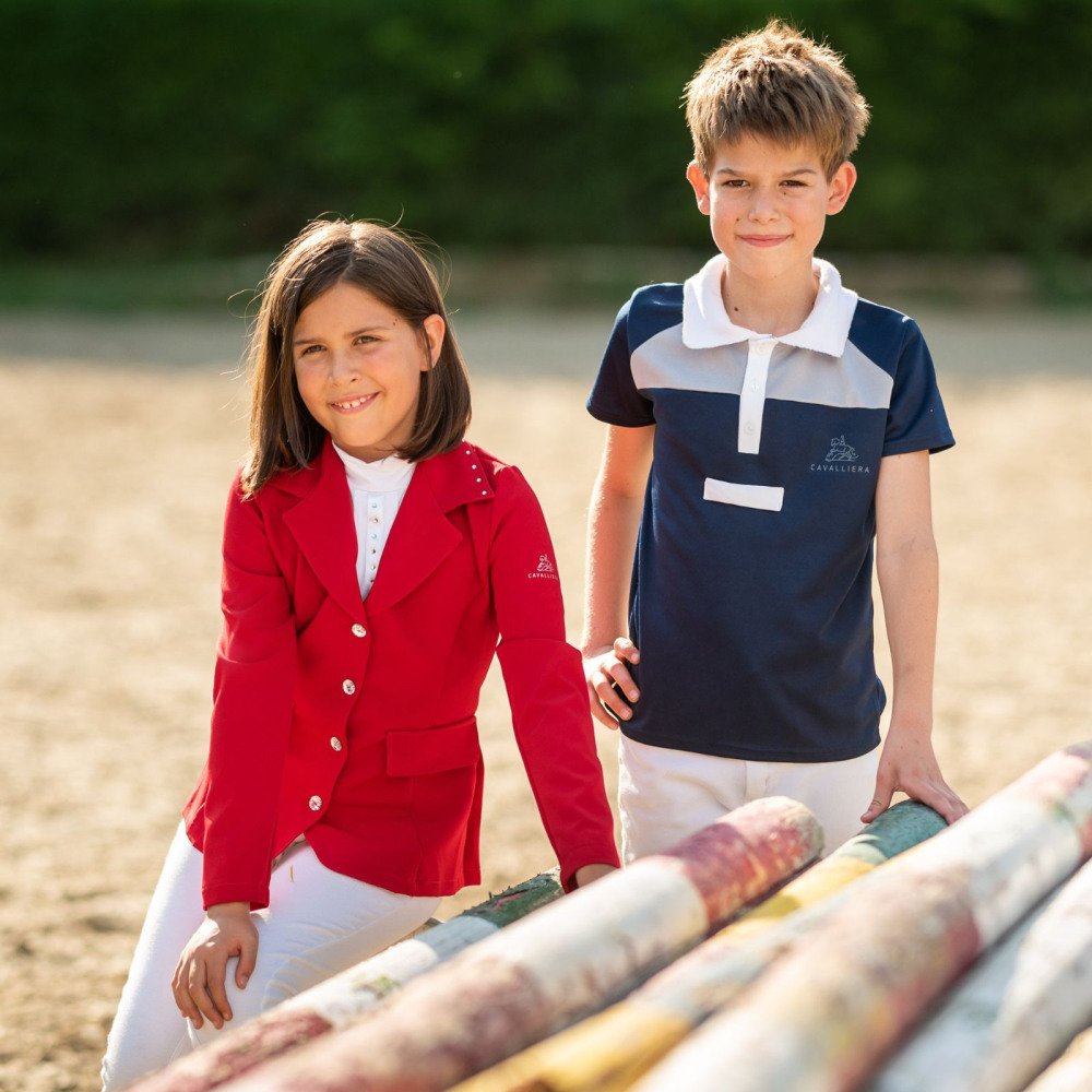 Cavalliera -Polo de concours équestre pour homme MOSAIC KIDS