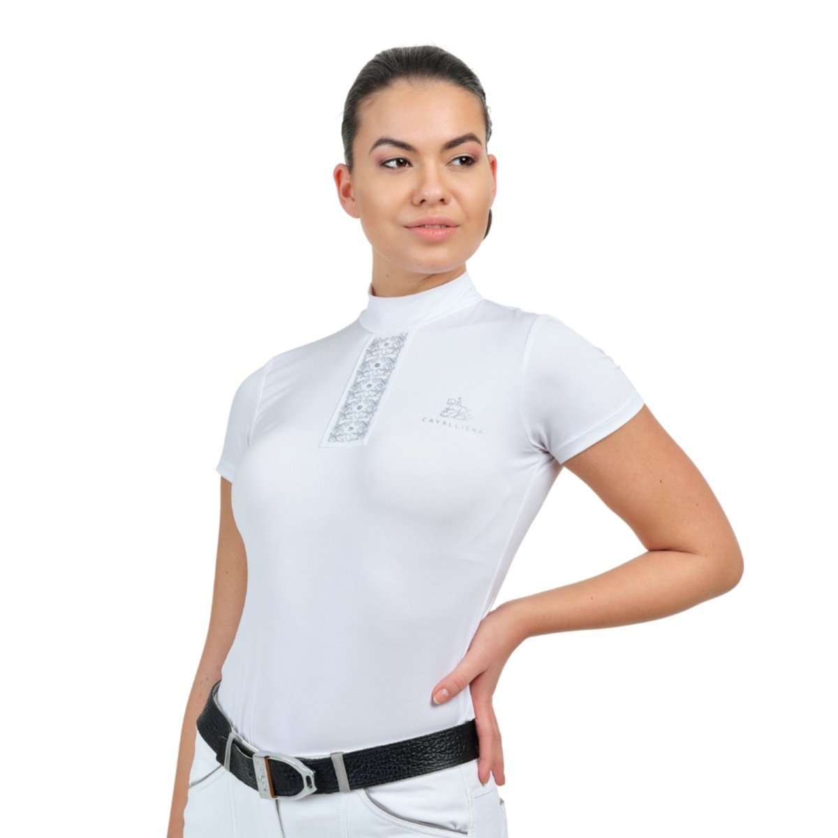 Riding Show Shirt SILVER POP - Short Sleeve - Cavalliera