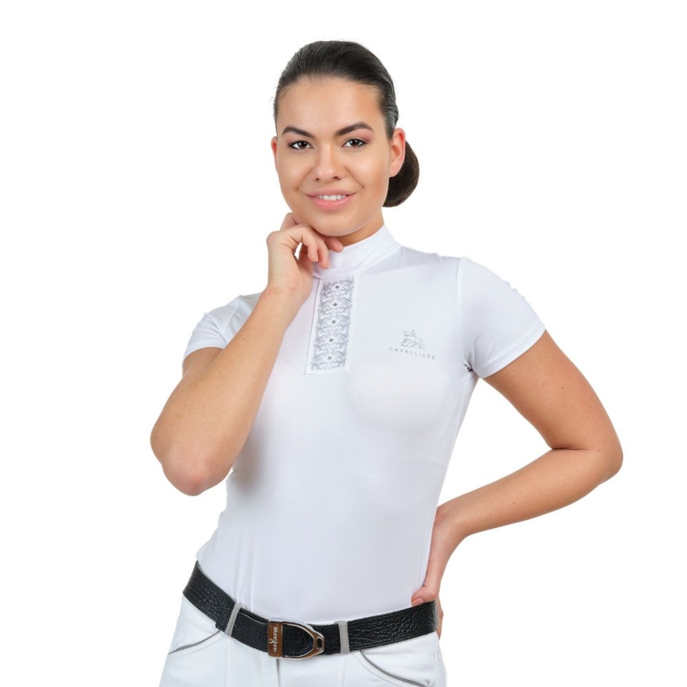 Riding Show Shirt SILVER POP - Short Sleeve - Cavalliera
