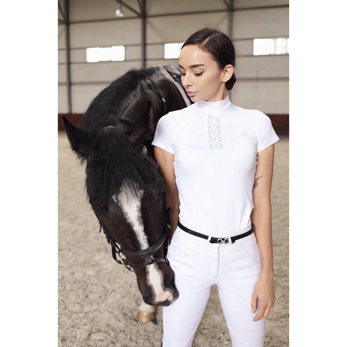 Riding Show Shirt SILVER POP - Short Sleeve - Cavalliera
