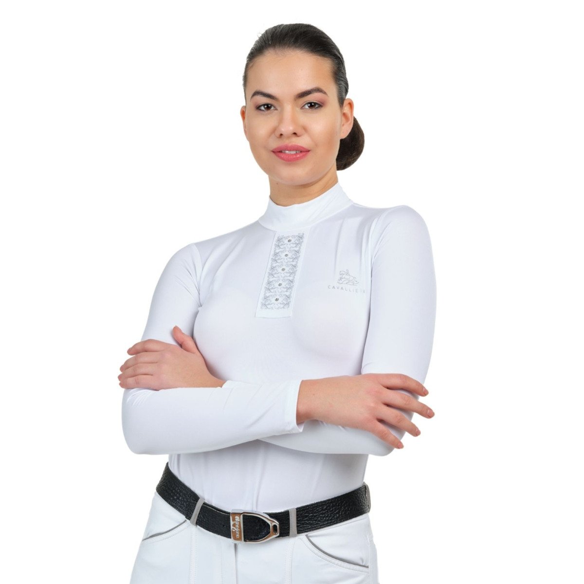 Riding Show Shirt SILVER POP - Long Sleeve - Cavalliera