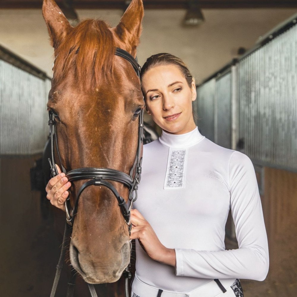 Riding Show Shirt SILVER POP - Long Sleeve - Cavalliera
